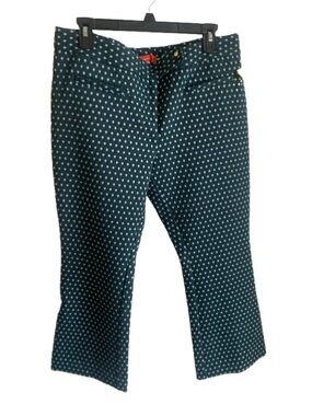 Cartonnier Black and White Patterned Women's Cropped Pants Size 12P